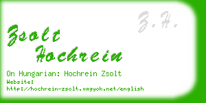 zsolt hochrein business card